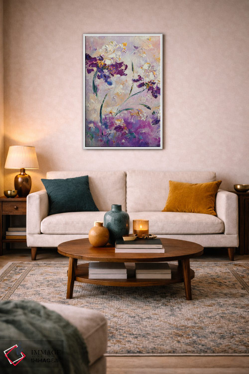 تابلو انتزاعی باغ بنفش پری اثر مارینا اسکرمووا - D2W