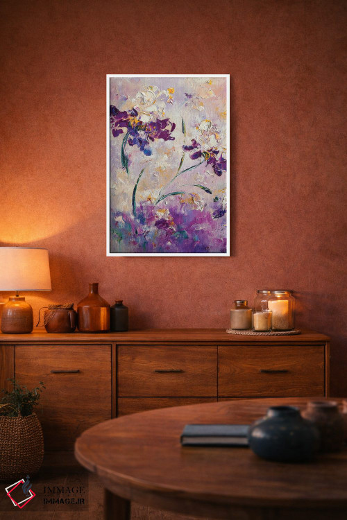 تابلو انتزاعی باغ بنفش پری اثر مارینا اسکرمووا - D3W