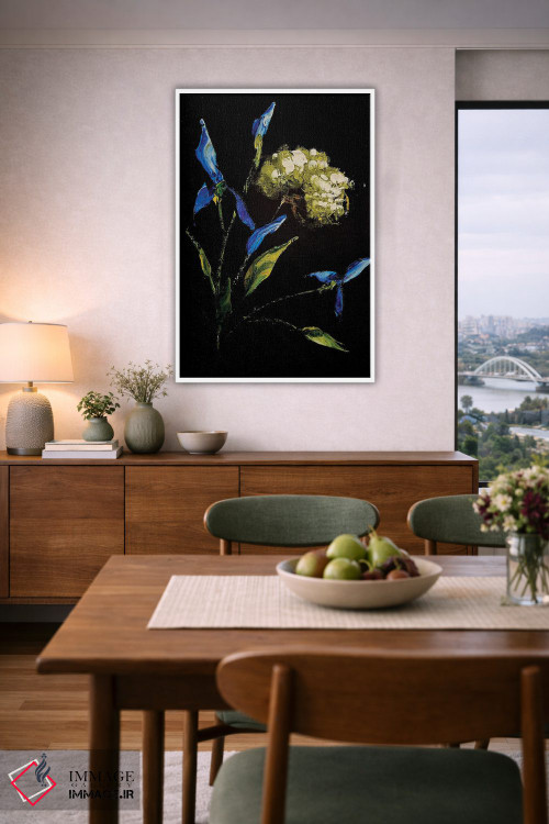 تابلو دکوراتیو زنبق ها و سبزیجات معطر سه اثر مارینا اسکرمووا - D6W