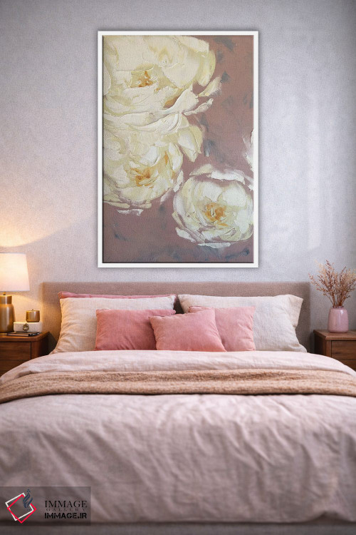 تابلو انتزاعی رویاهای خامه ای دو اثر مارینا اسکرمووا - D1W