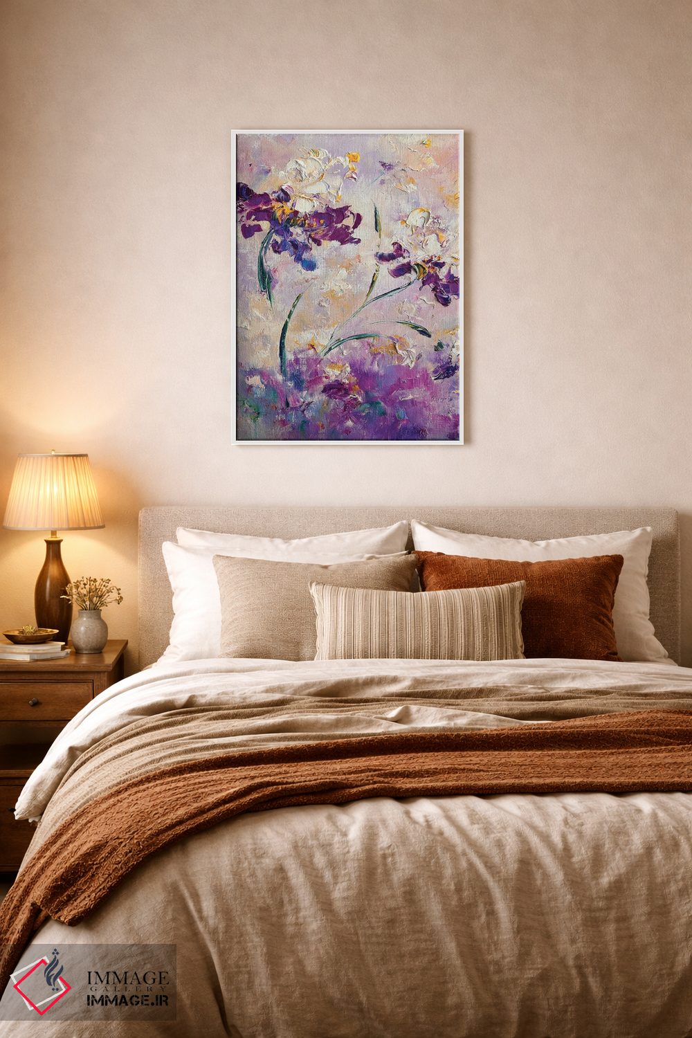 تابلو انتزاعی باغ بنفش پری اثر مارینا اسکرمووا - D6W