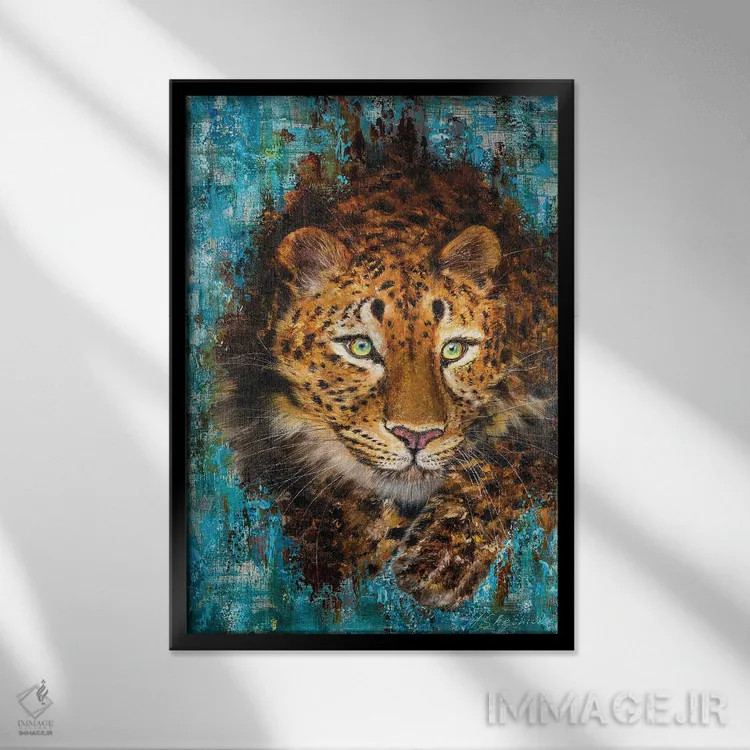 تابلو دکوراتیو شکارچی وحشی اثر مارینا اسکرمووا - نمای قابدار مشکی