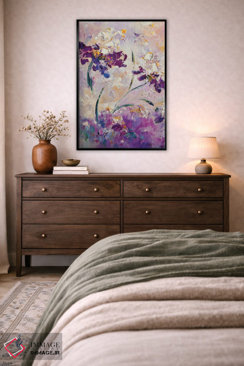 تابلو انتزاعی باغ بنفش پری اثر مارینا اسکرمووا - D5B