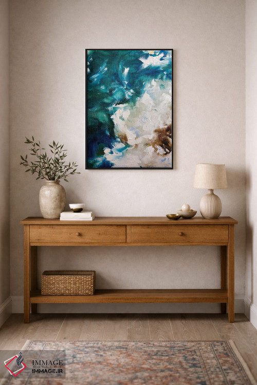 تابلو انتزاعی رقص در میان گل های مه آلود اثر مارینا اسکرمووا - D1B