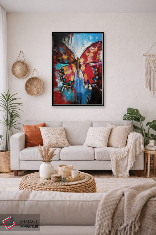 تابلو انتزاعی پرواز زندگی اثر مارینا اسکرمووا - D2B