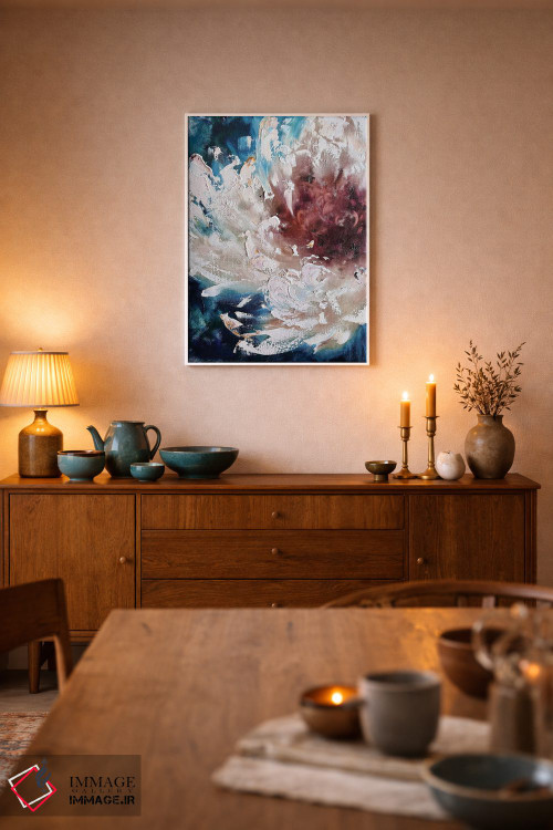 تابلو انتزاعی حل شدن در طبیعت اثر مارینا اسکرمووا - D5W