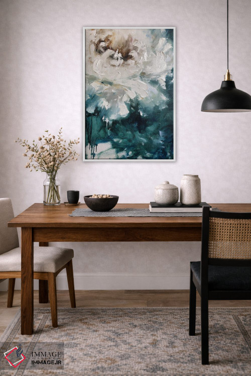 تابلو انتزاعی صدتومانی مه آلود اثر مارینا اسکرمووا - D3W