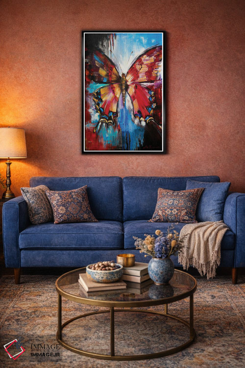 تابلو انتزاعی پرواز زندگی اثر مارینا اسکرمووا - D4B