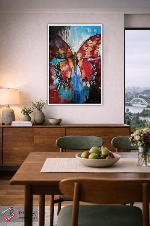 تابلو انتزاعی پرواز زندگی اثر مارینا اسکرمووا - D5W