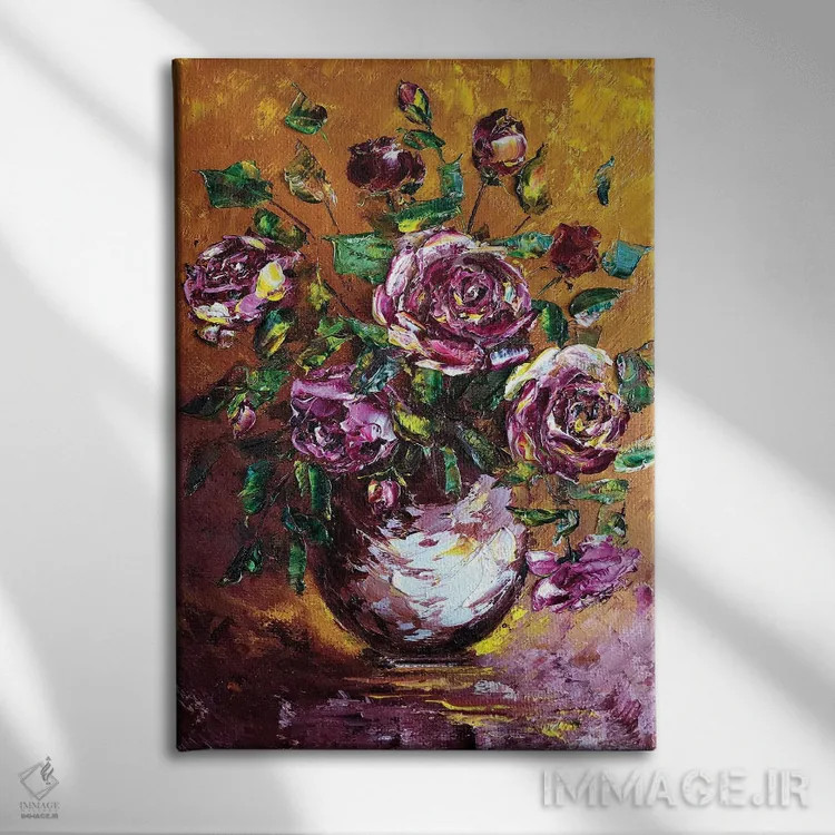 تابلو دکوراتیو طبیعت بی جان ۷ اثر مارینا اسکرمووا - نمای روبهرو روی دیوار