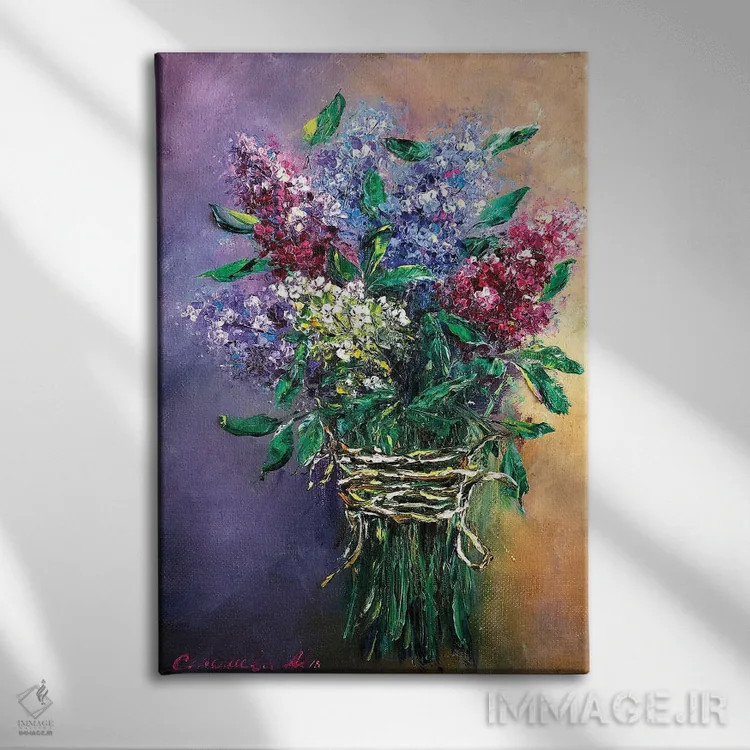 تابلو دکوراتیو طبیعت بی جان ۸ اثر مارینا اسکرمووا - نمای روبهرو روی دیوار