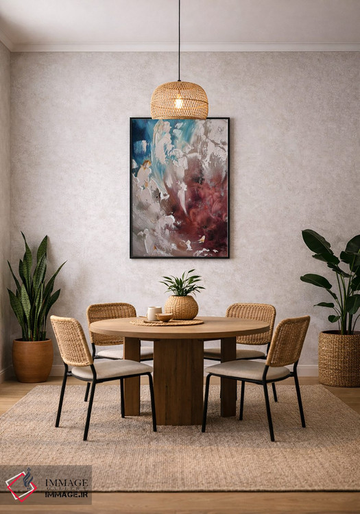 تابلو انتزاعی شعله گل اثر مارینا اسکرمووا - D5B