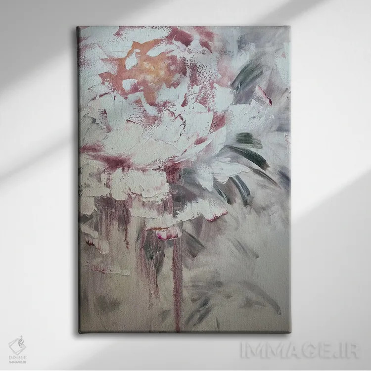 تابلو انتزاعی زندگی نو ۱ اثر مارینا اسکرمووا - نمای روبهرو روی دیوار