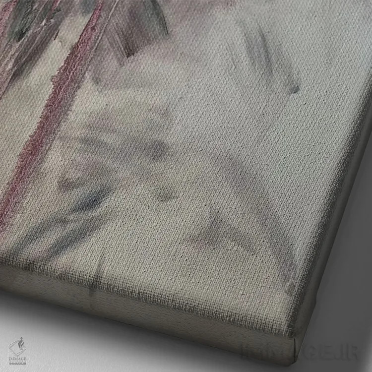 تابلو انتزاعی زندگی نو ۱ اثر مارینا اسکرمووا - نمای نزدیک بافت بوم