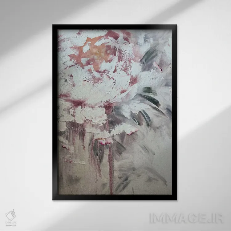 تابلو انتزاعی زندگی نو ۱ اثر مارینا اسکرمووا - نمای قابدار مشکی