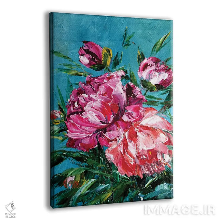 تابلو دکوراتیو گل ها ۹ اثر مارینا اسکرمووا - نمای پرسپکتیو محصول