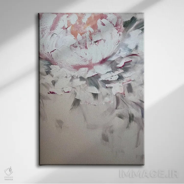 تابلو انتزاعی زندگی نو اثر مارینا اسکرمووا - نمای روبهرو روی دیوار