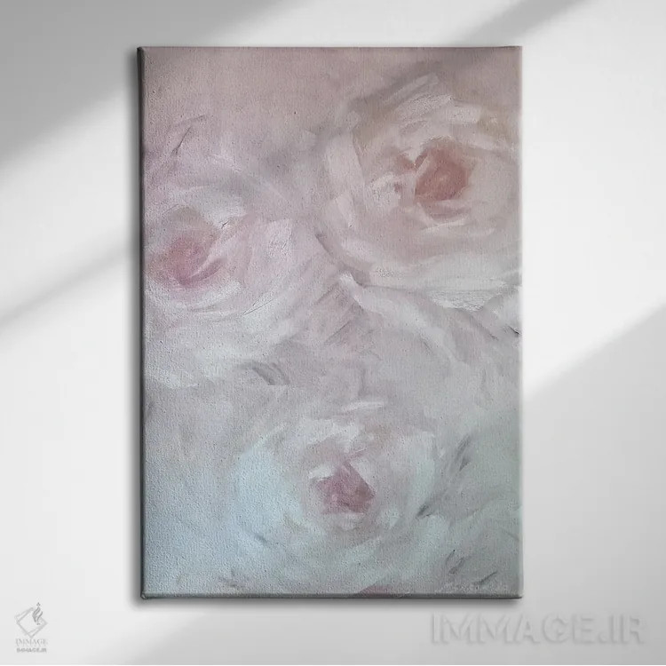 تابلو انتزاعی امروز، اکنون و هرگز دوباره ۲ اثر مارینا اسکرمووا - نمای روبهرو روی دیوار