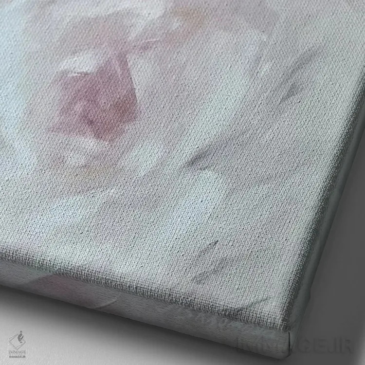 تابلو انتزاعی امروز، اکنون و هرگز دوباره ۲ اثر مارینا اسکرمووا - نمای نزدیک بافت بوم