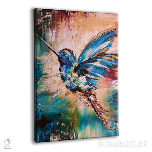 تابلو دکوراتیو مرغ مگس خوار اثر مارینا اسکرمووا - نمای پرسپکتیو محصول