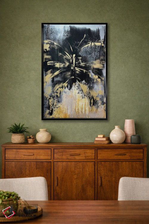 تابلو مدرن طلسم طلایی اثر مارینا اسکرمووا - D3B