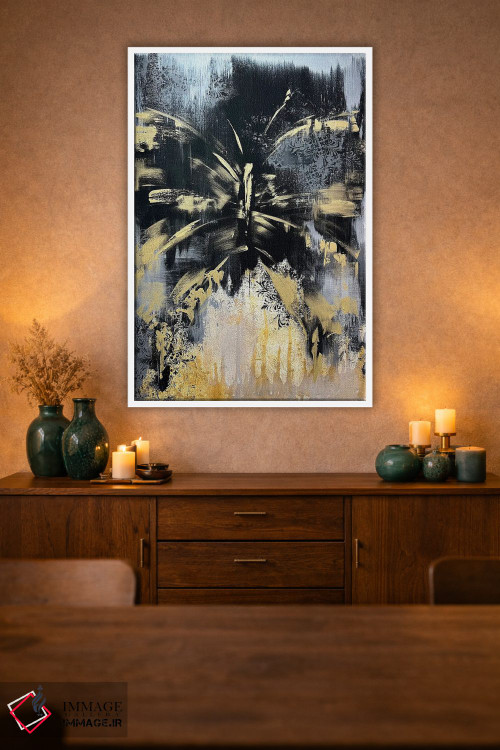 تابلو مدرن طلسم طلایی اثر مارینا اسکرمووا - D2W