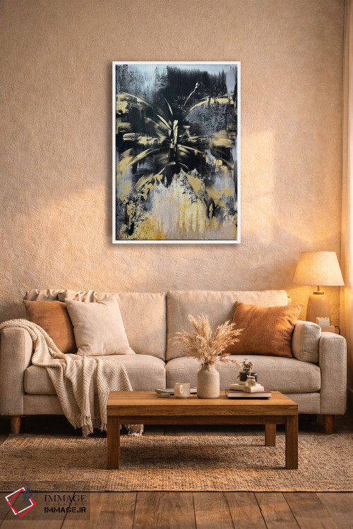 تابلو مدرن طلسم طلایی اثر مارینا اسکرمووا - D4W