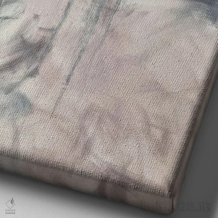 تابلو انتزاعی هنر شگفت انگیز گل ها ۲ اثر مارینا اسکرمووا - نمای نزدیک بافت بوم