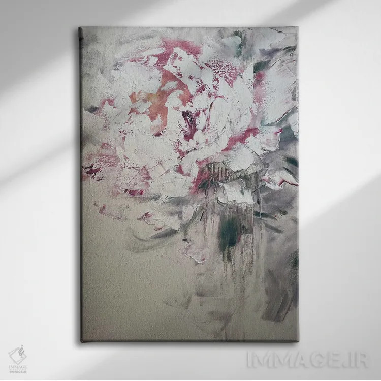 تابلو انتزاعی زندگی نو ۲ اثر مارینا اسکرمووا - نمای روبهرو روی دیوار