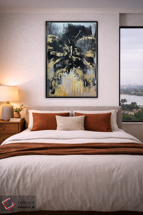 تابلو مدرن طلسم طلایی اثر مارینا اسکرمووا - D5B