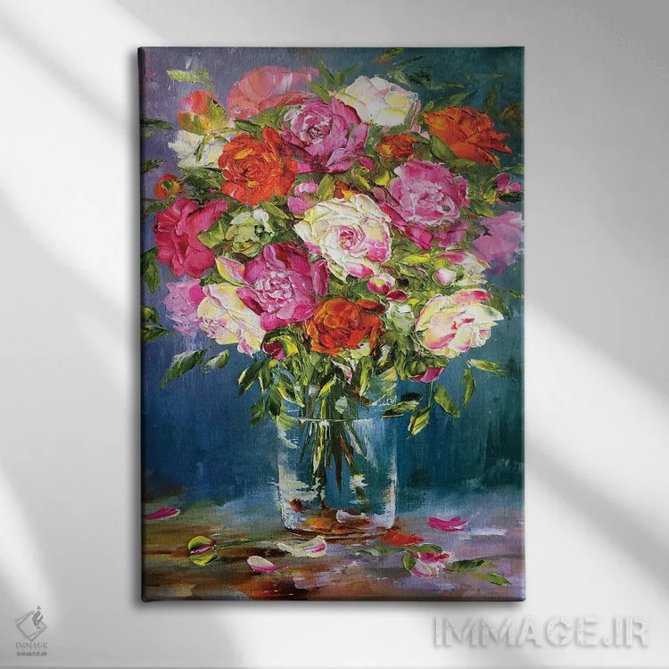 تابلو دکوراتیو طبیعت بی جان ۲۵ اثر مارینا اسکرمووا - نمای روبهرو روی دیوار