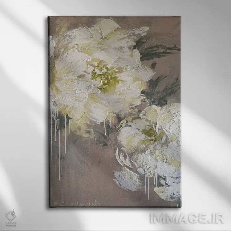 تابلو انتزاعی رویاهای وانیلی اثر مارینا اسکرمووا - نمای روبهرو روی دیوار