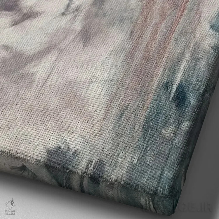 تابلو انتزاعی هنر شگفت انگیز گل ها اثر مارینا اسکرمووا - نمای نزدیک بافت بوم