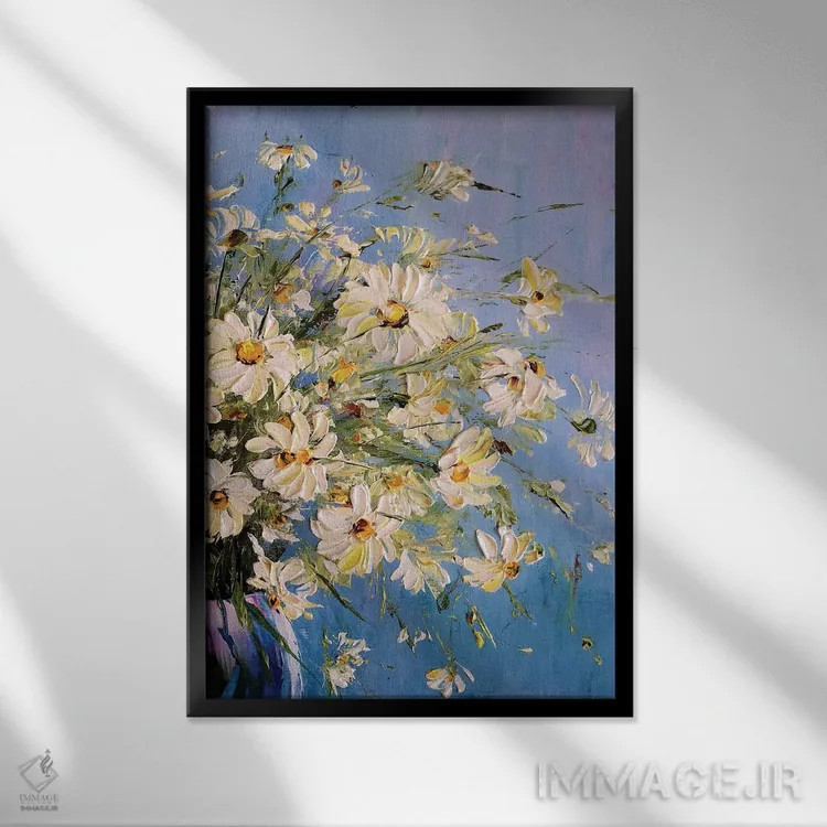 تابلو دکوراتیو طبیعت بی جان ۲۷ اثر مارینا اسکرمووا - نمای قابدار مشکی
