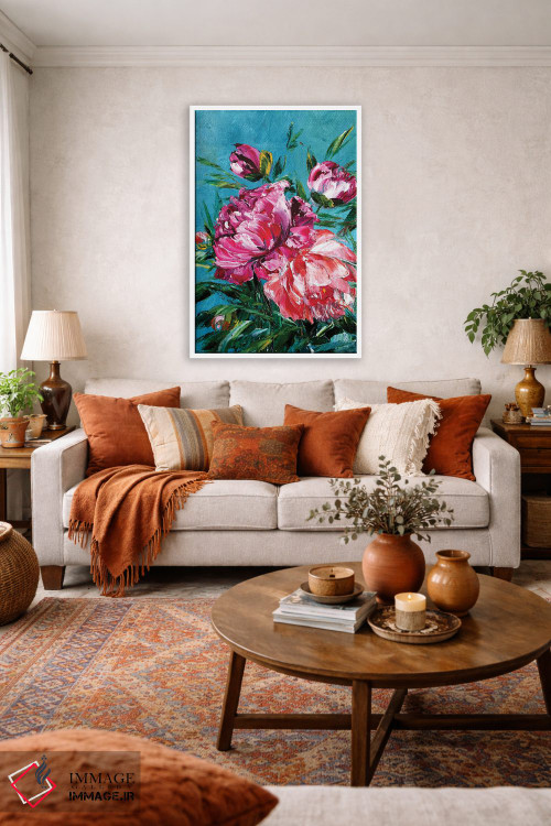 تابلو دکوراتیو گل ها ۹ اثر مارینا اسکرمووا - D1W