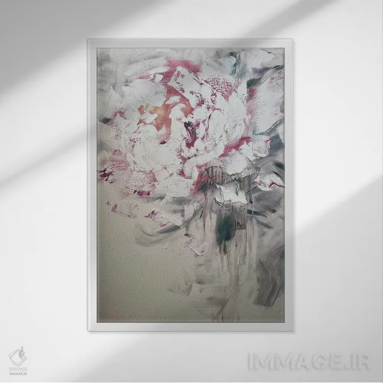 تابلو انتزاعی زندگی نو ۲ اثر مارینا اسکرمووا - نمای قابدار سفید