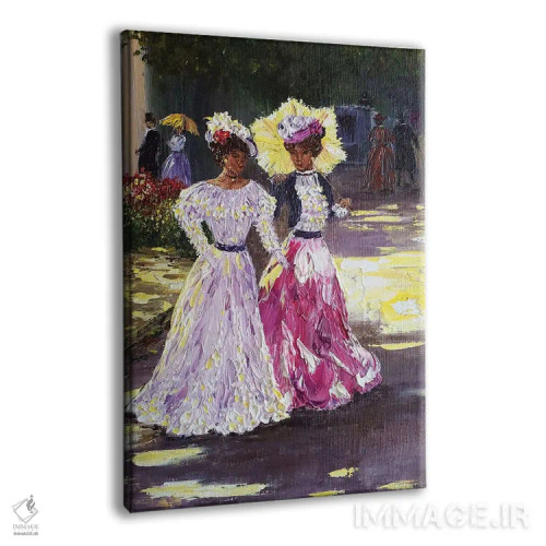 تابلو دکوراتیو بانوی جوان اثر مارینا اسکرمووا - نمای پرسپکتیو محصول