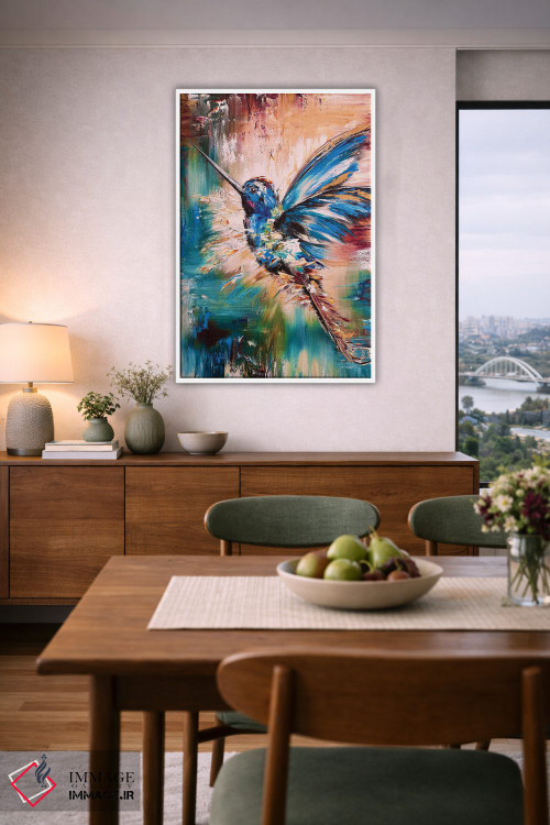 تابلو مدرن پرنده ۵ اثر مارینا اسکرمووا - D5W