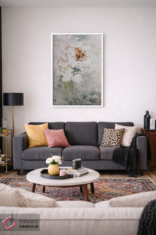 تابلو انتزاعی گل ها ۶ اثر مارینا اسکرمووا - D3W