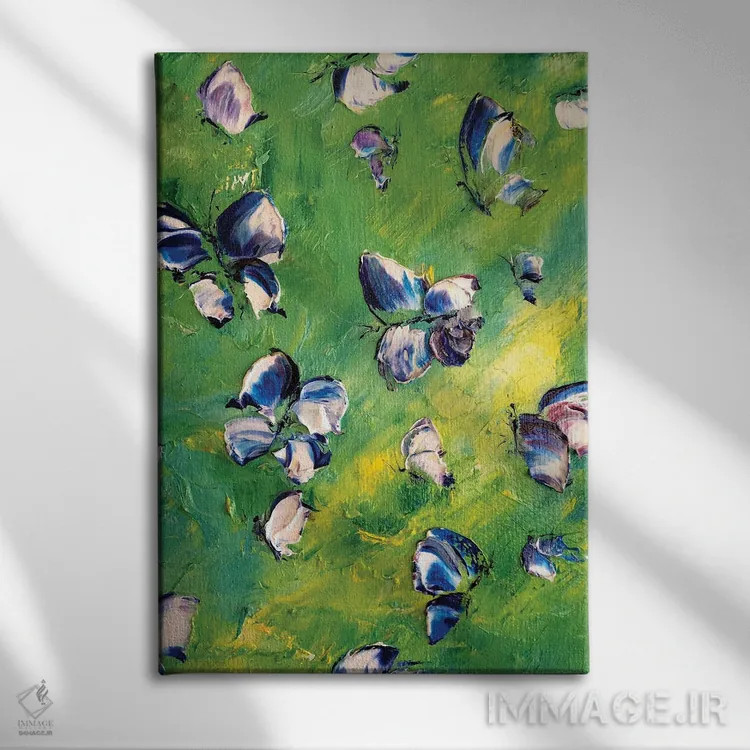 تابلو دکوراتیو پروانه خیال انگیز اثر مارینا اسکرمووا - نمای روبهرو روی دیوار