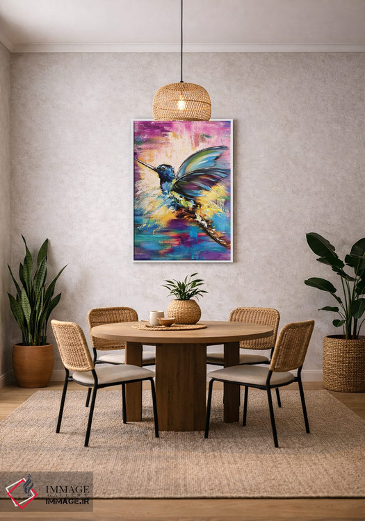 تابلو دکوراتیو مرغ مگس خوار ۳ اثر مارینا اسکرمووا - D2W