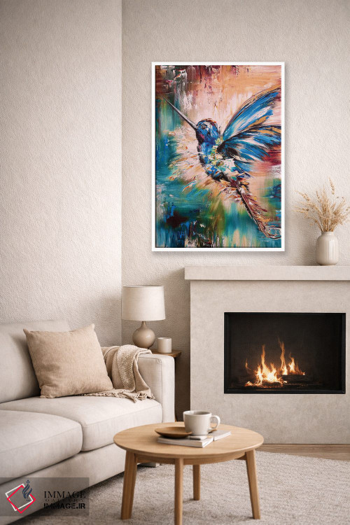 تابلو مدرن پرنده ۵ اثر مارینا اسکرمووا - D6W