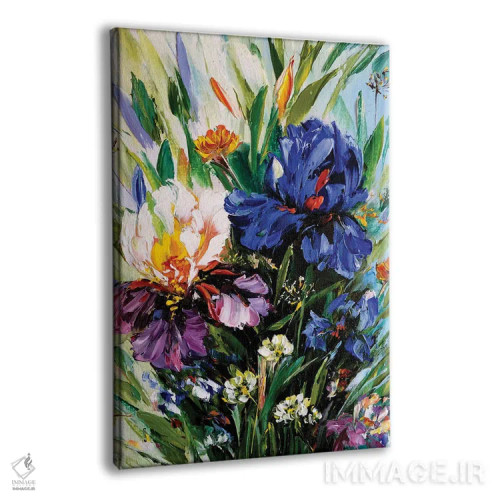 تابلو دکوراتیو خیال انگیز زنبق ها ۴ اثر مارینا اسکرمووا - نمای پرسپکتیو محصول