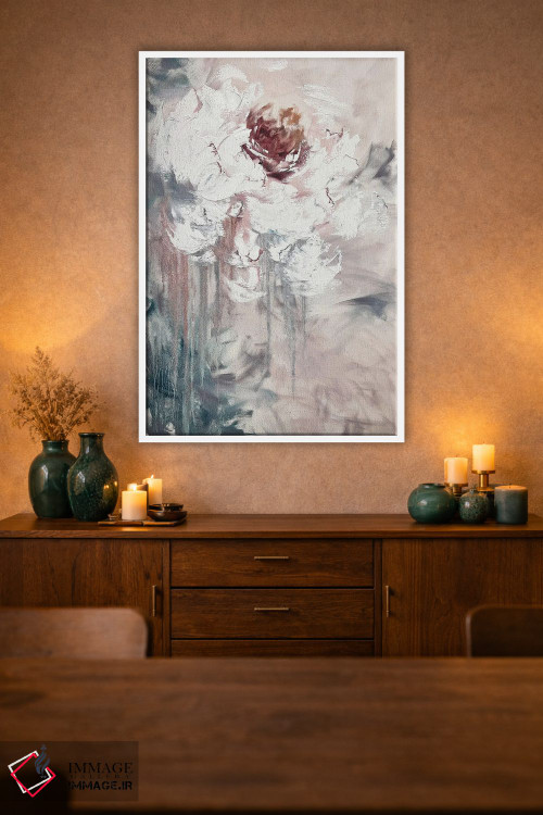 تابلو انتزاعی هنر شگفت انگیز گل ها ۲ اثر مارینا اسکرمووا - D1W