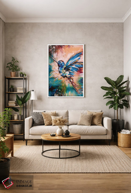 تابلو دکوراتیو مرغ مگس خوار اثر مارینا اسکرمووا - D1W