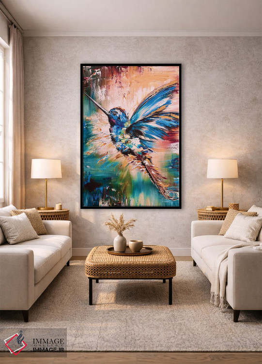 تابلو دکوراتیو مرغ مگس خوار اثر مارینا اسکرمووا - D2B