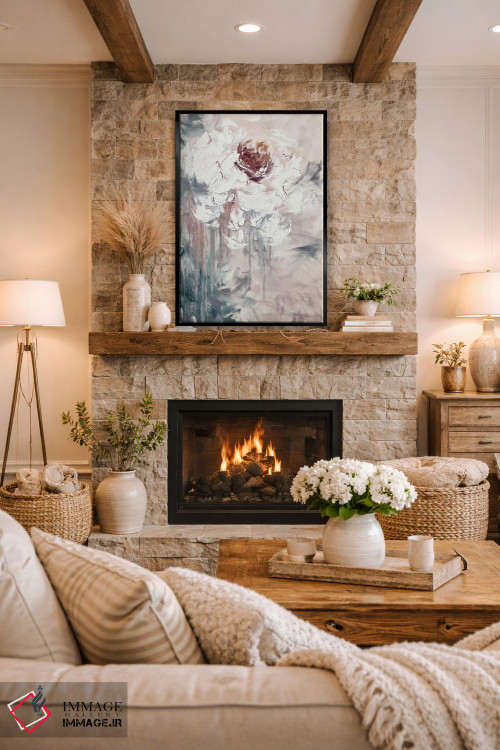 تابلو انتزاعی هنر شگفت انگیز گل ها ۲ اثر مارینا اسکرمووا - D2B