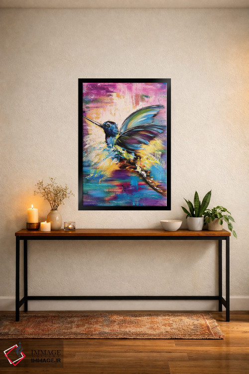 تابلو دکوراتیو مرغ مگس خوار ۳ اثر مارینا اسکرمووا - D5B