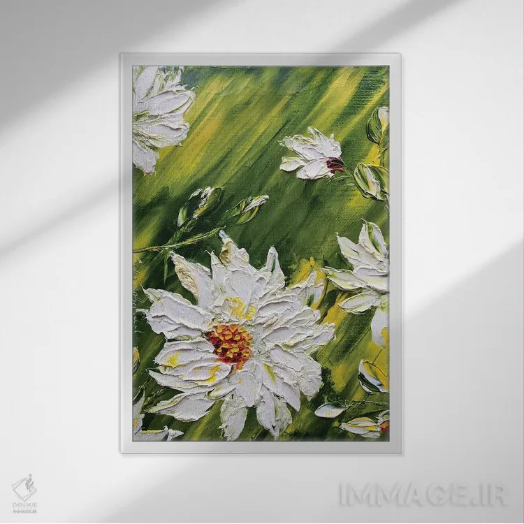 تابلو دکوراتیو خیال تابستانی اثر مارینا اسکرمووا - نمای قابدار سفید