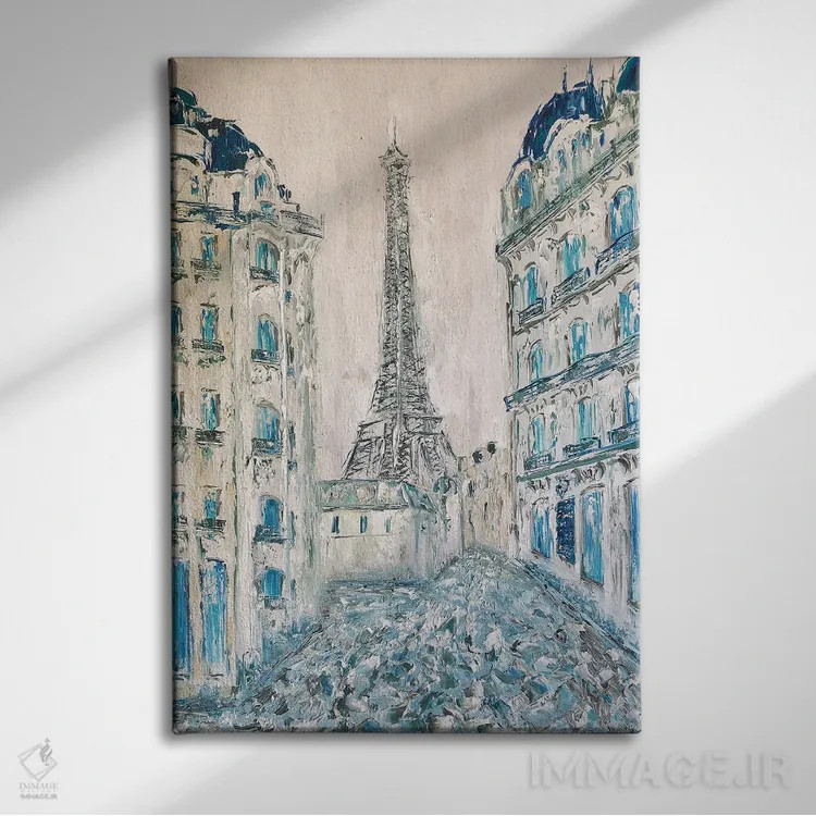 تابلو دکوراتیو پاریس قدیم اثر مارینا اسکرمووا - نمای روبهرو روی دیوار